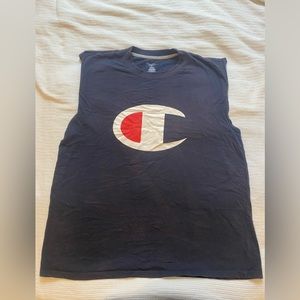 Champion navy blue tank top.